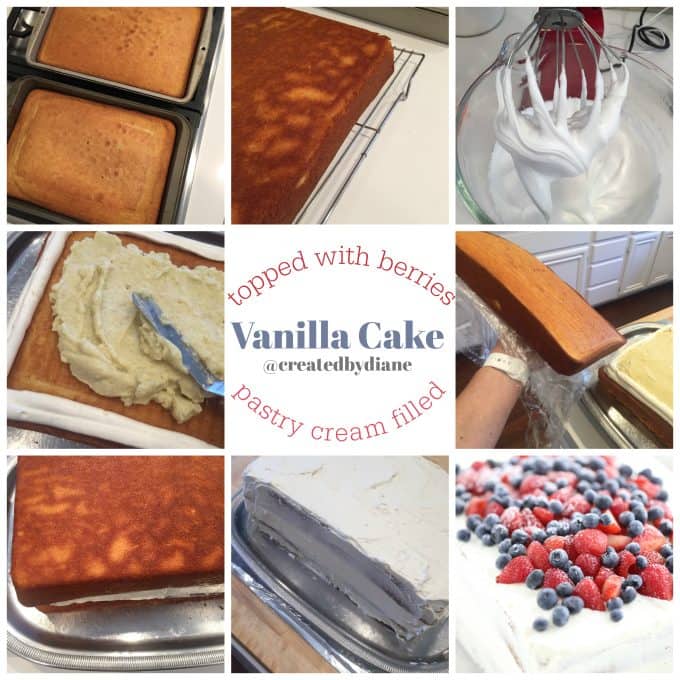 Easy Vanilla Cake Recipe @createdbydiane