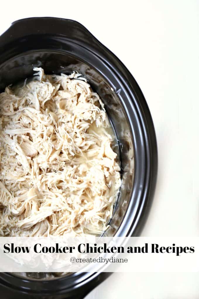 slow cooker chicken and recipes @createdbydiane