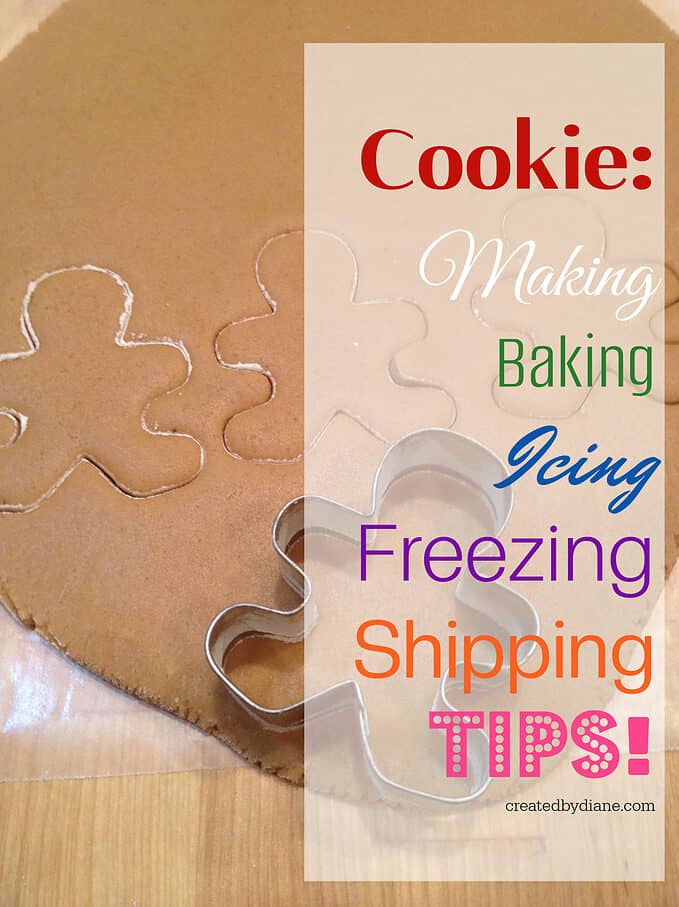 cookie, making baking, icing, shippings tips createdbydiane.com