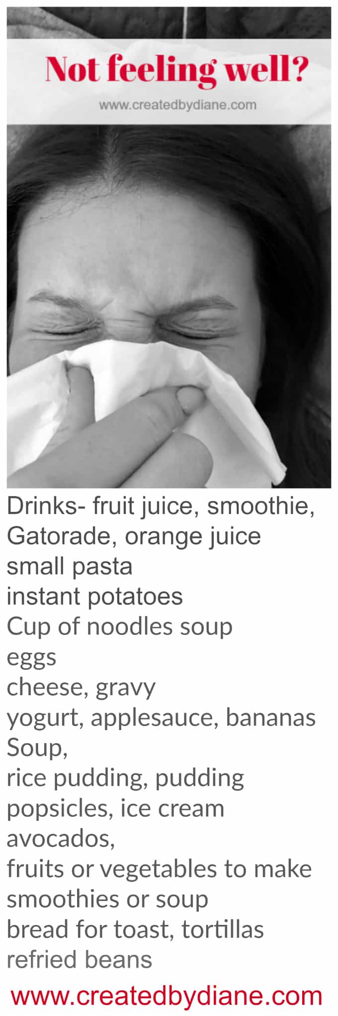 cold and flu Foods | Created by Diane
