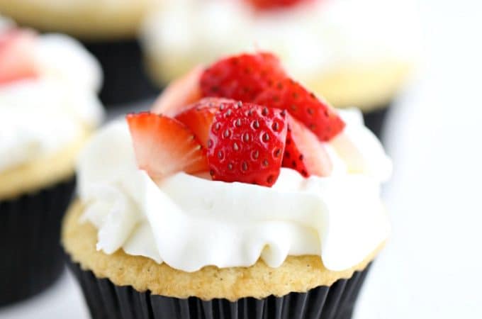 strawberry shortcake cupcakes from @createdbydiane