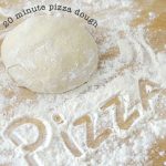 20 minute pizza dough recipe @createdbydiane