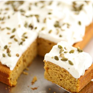 pumpkin sheet cake created