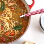 Spaghetti Soup Recipe from @createdbydiane