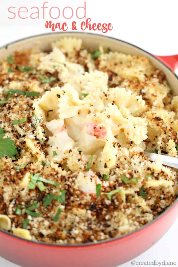 Seafood Mac and Cheese | Created by Diane