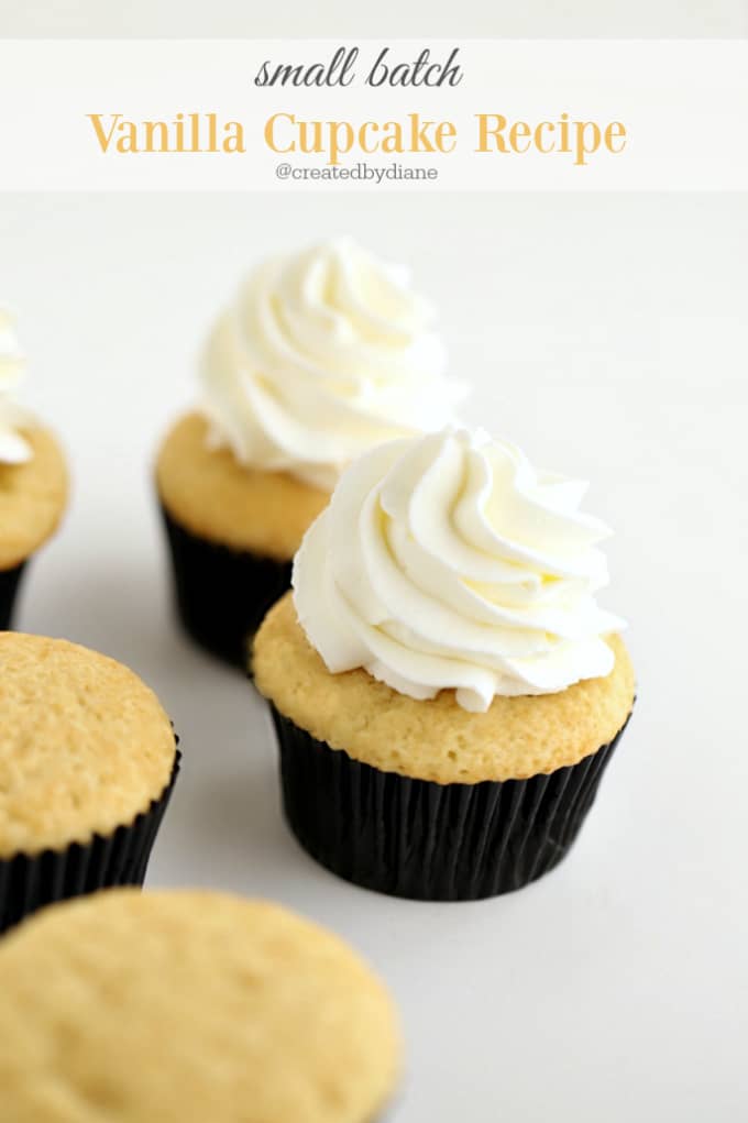 Small Batch Vanilla Cupcakes