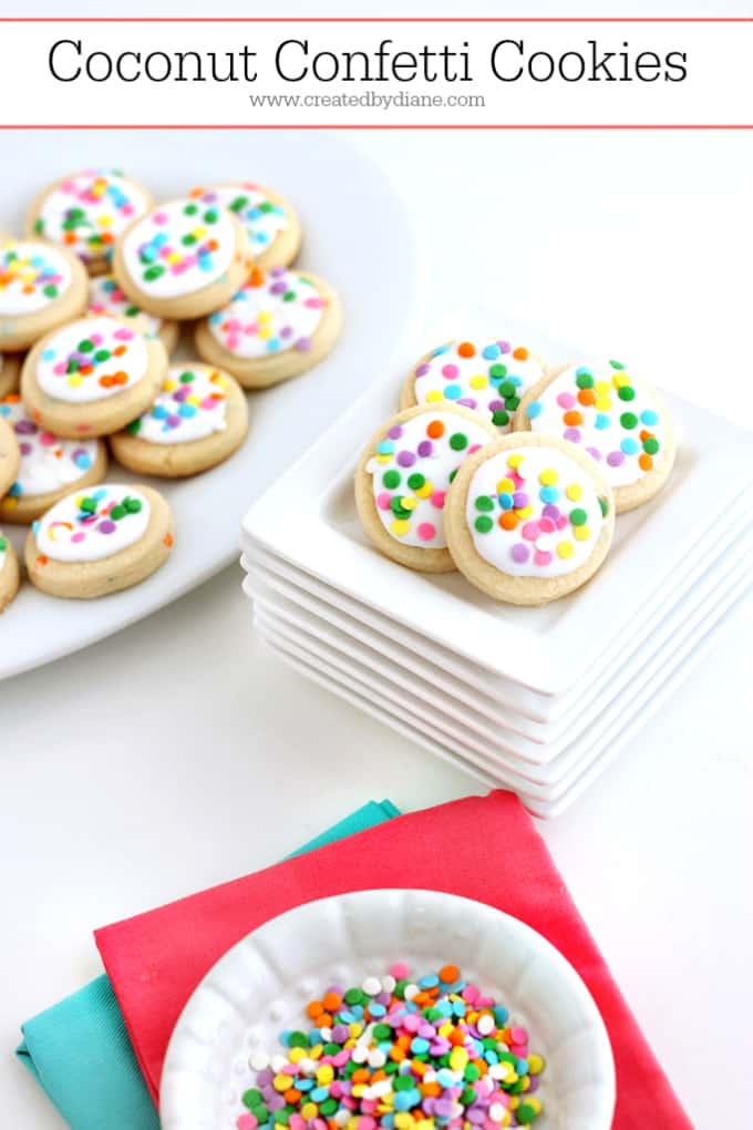 Coconut Confetti Cookies