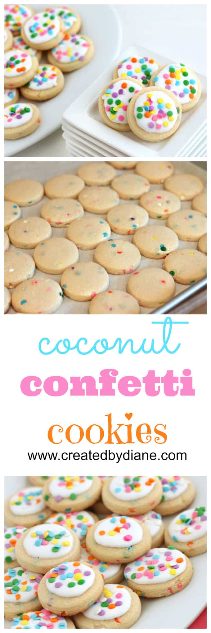 coconut confetti cookies from www.createdbydiane.com