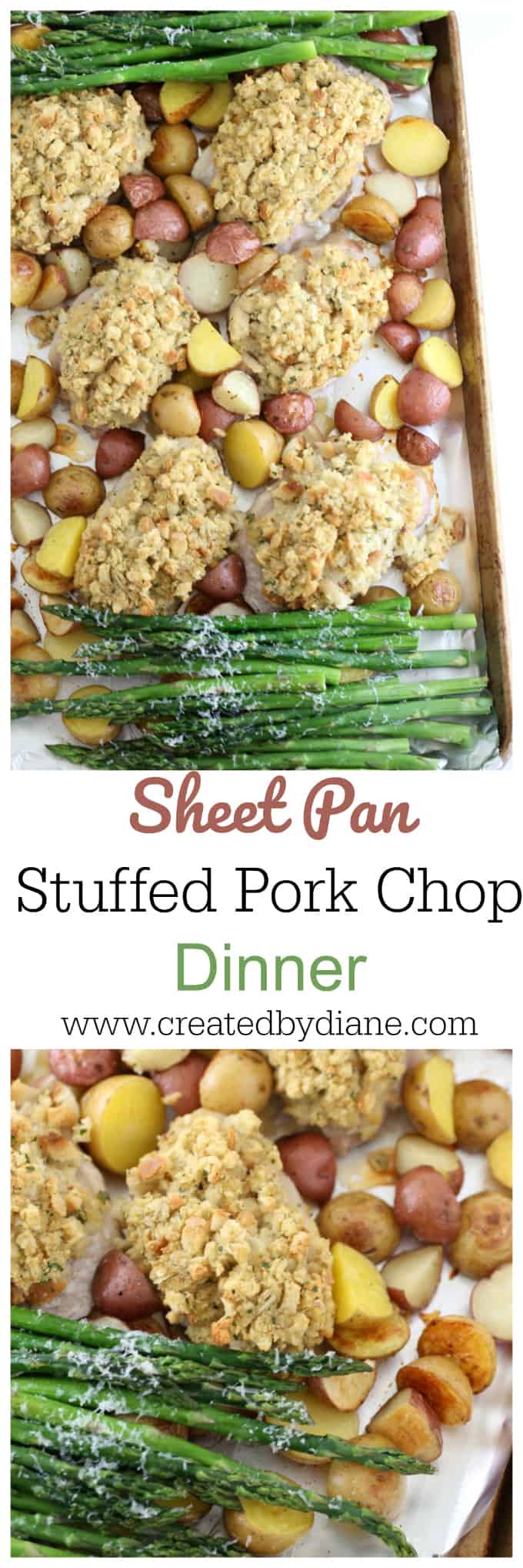 easy 30 minute meal stuffed pork chops www.createdbydiane.com