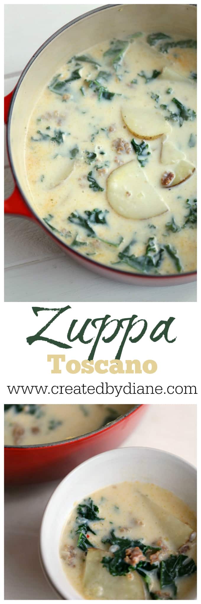 Zuppa Toscano recipe in under 30 minutes www.createdbydiane.com