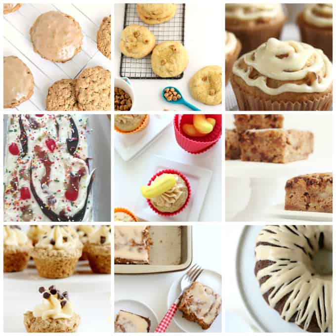 cookies, cakes and desserts with banans