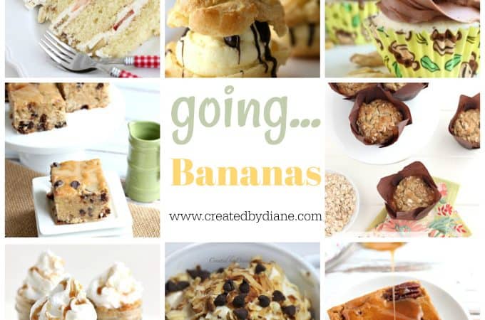 plates of food with bananas