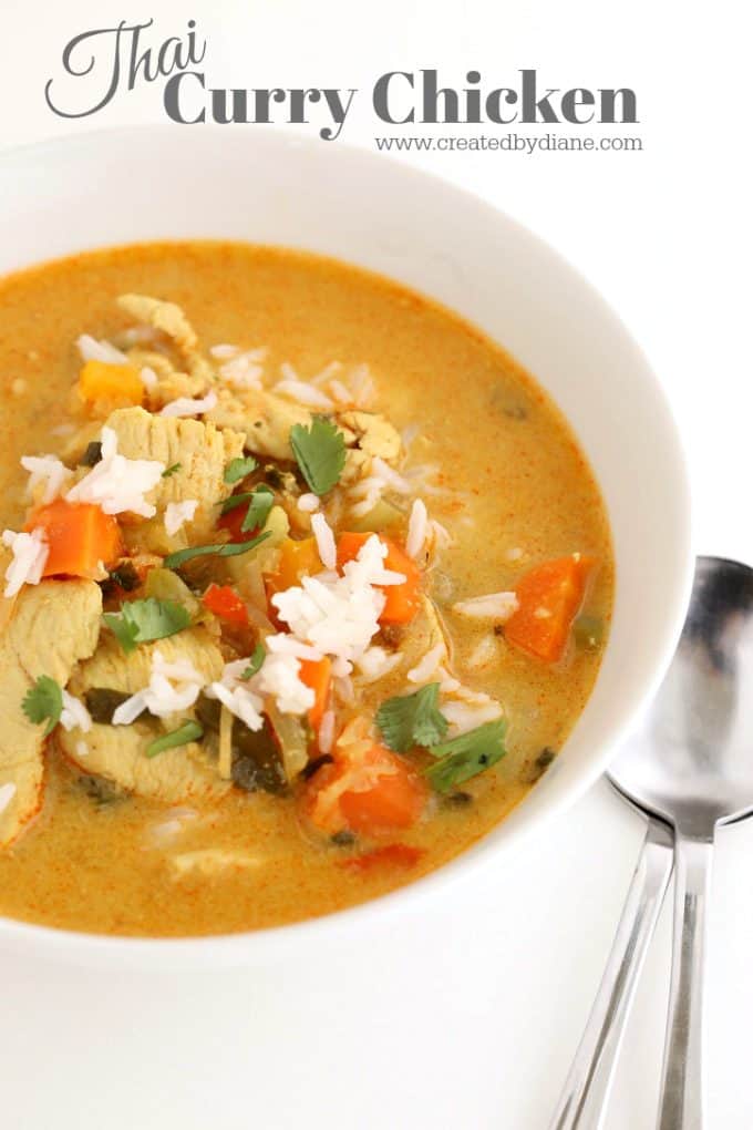 Thai Curry Chicken www.createdbydiane.com