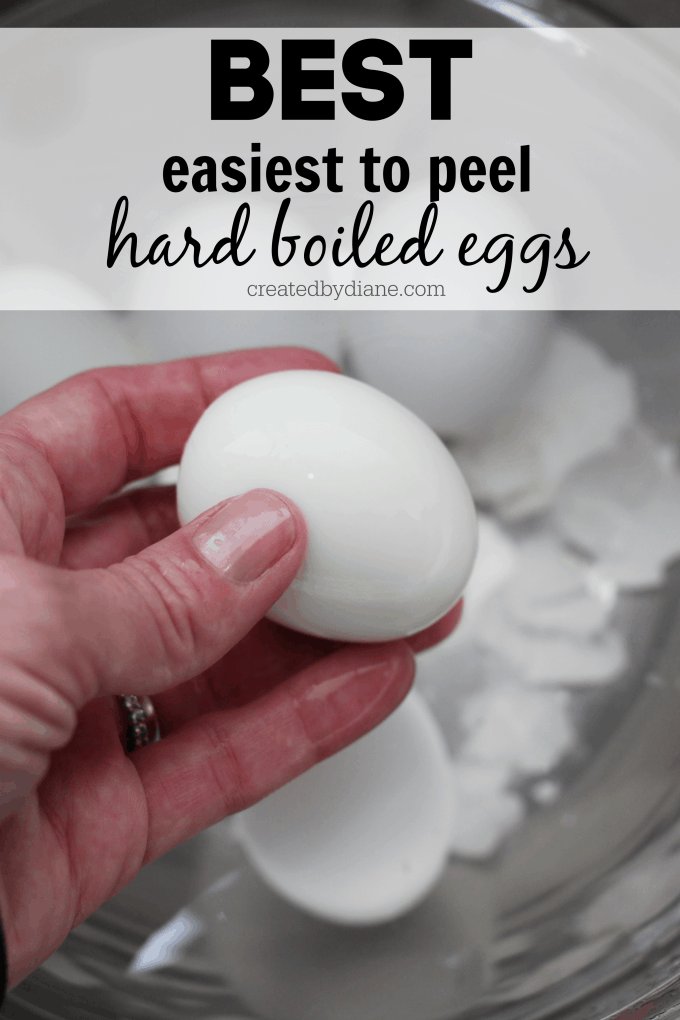 best easiest to peel hard boiled eggs createdbydiane.com