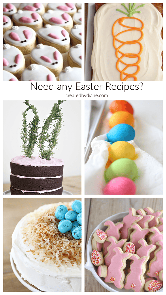 Easter desserts from appetizers to dinners and desserts