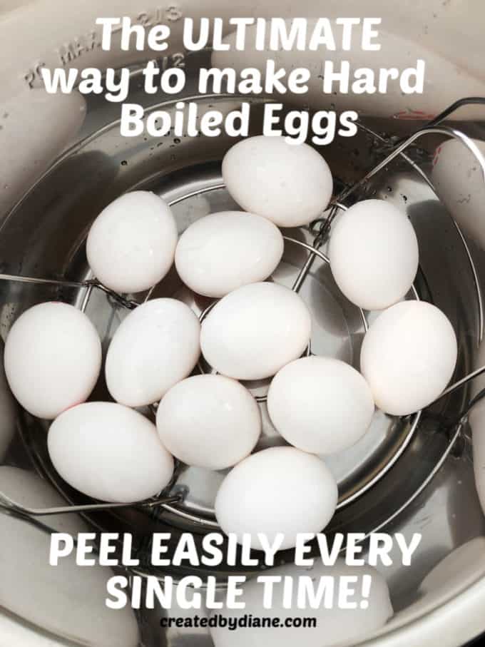 hard boiled eggs that peel easy every time cooked in an instant pot createdbydiane.com