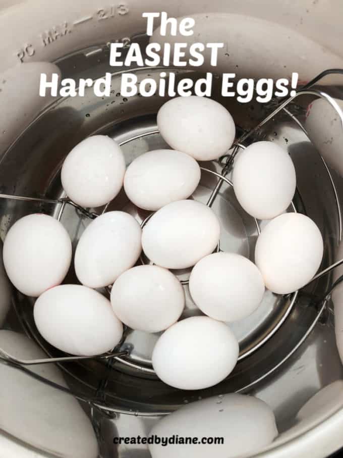 instant pot hard boiled eggs createdbydiane.com
