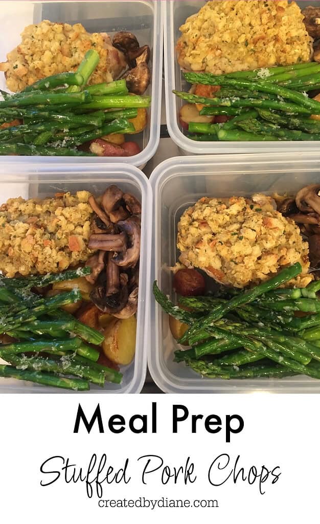stuffed pork chops, MEAL PREP 