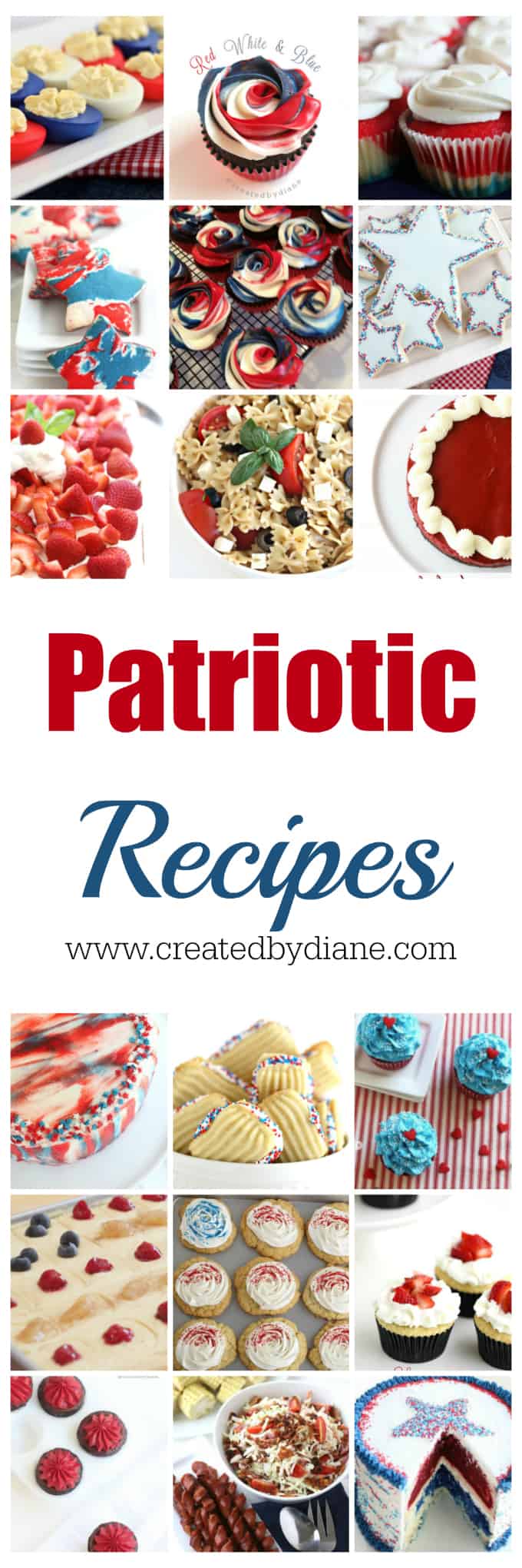 patriotic recipes perfect all summer long, all things red white and blue www.createdbydiane.com