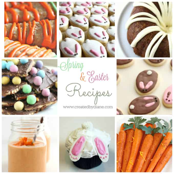 spring and easter recipes www.createdbydiane.com