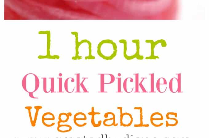 1 hour quick pickled vegetables www.createdbydiane.com