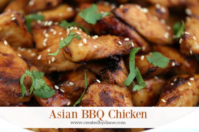 Asian BBQ Chicken recipe www.createdbydiane.com