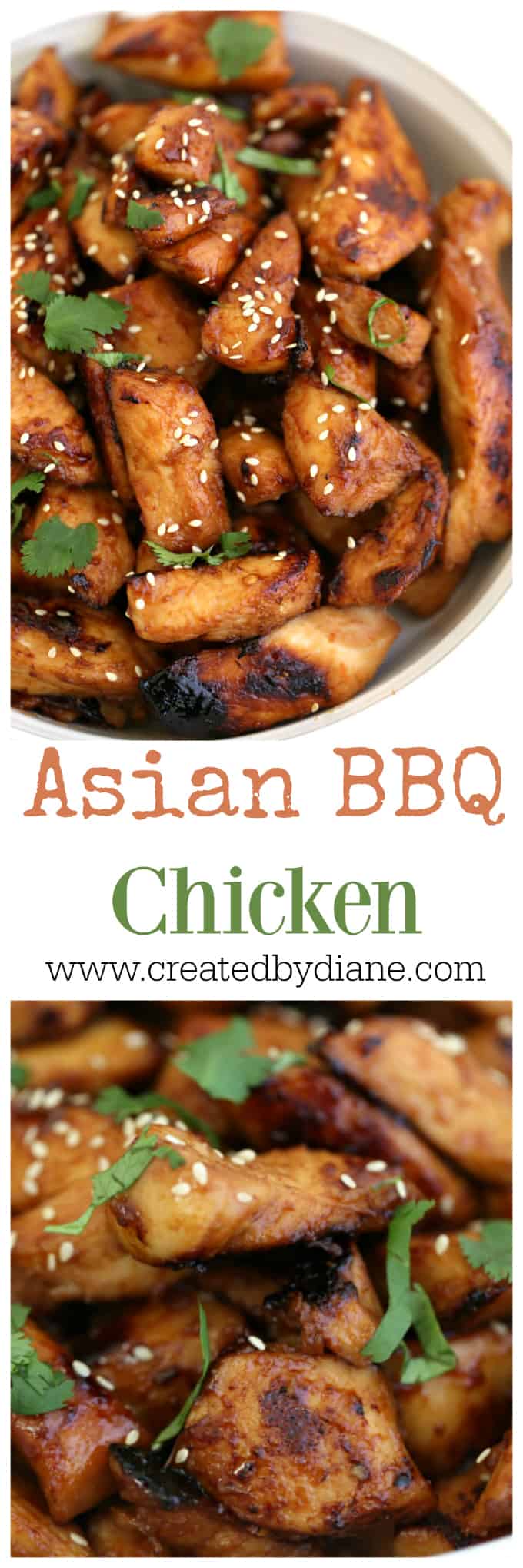 Asian BBQ Chicken recipe www.createdbydiane.com