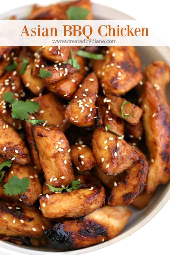 Asian BBQ Chicken recipe www.createdbydiane.com