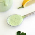 Lemon Parsley Sauce, salad dressing, fish sauce, vegetable dip, www.createdbydiane.com