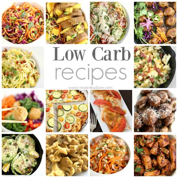 easy low carb recipes to enjoy everyday www.createdbydiane.com