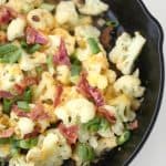 easy low carb loaded cauliflower recipe www.createdbydiane.com