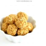 easy no bake 3 ingredient oatmeal peanut butter coconut healthy snacks no bake, www.createdbydiane.com