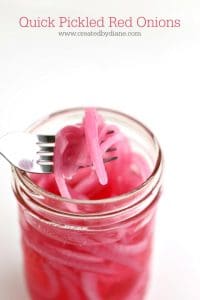 quick pickled red onions www.createdbydiane.com