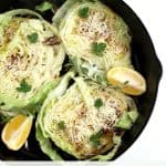 roasted cabbage steaks with lemon and parmesan www.createdbydiane.com