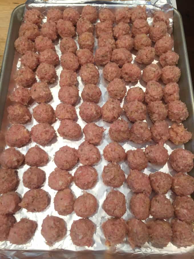 small chicken meatballs