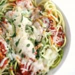 zucchini noodles, low carb meal www.createdbydiane.com