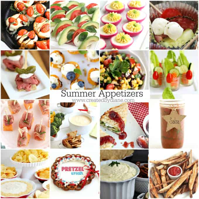 fun summer appetizer recipes you'll love www.createdbydiane.com