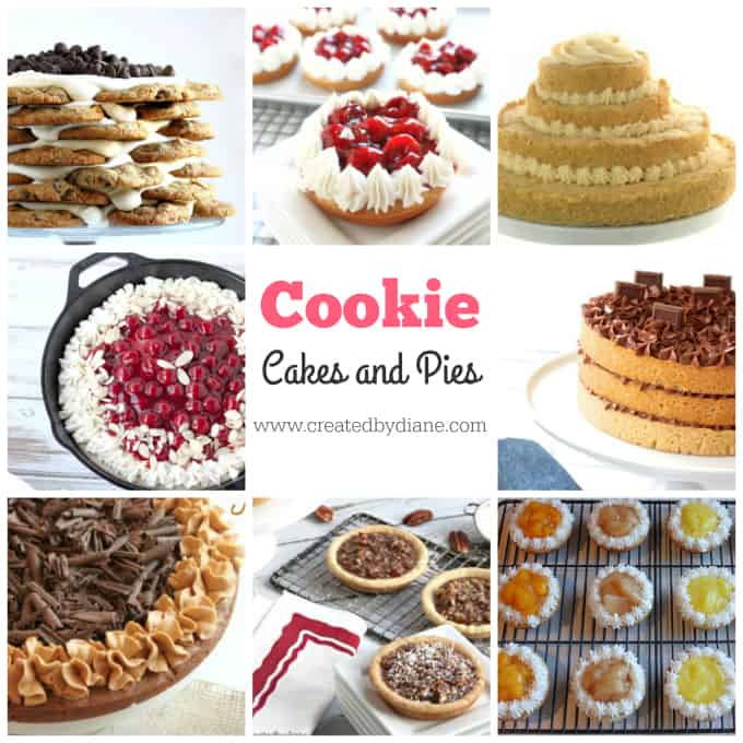 cookie cakes and pie recipes www.createdbydiane.com