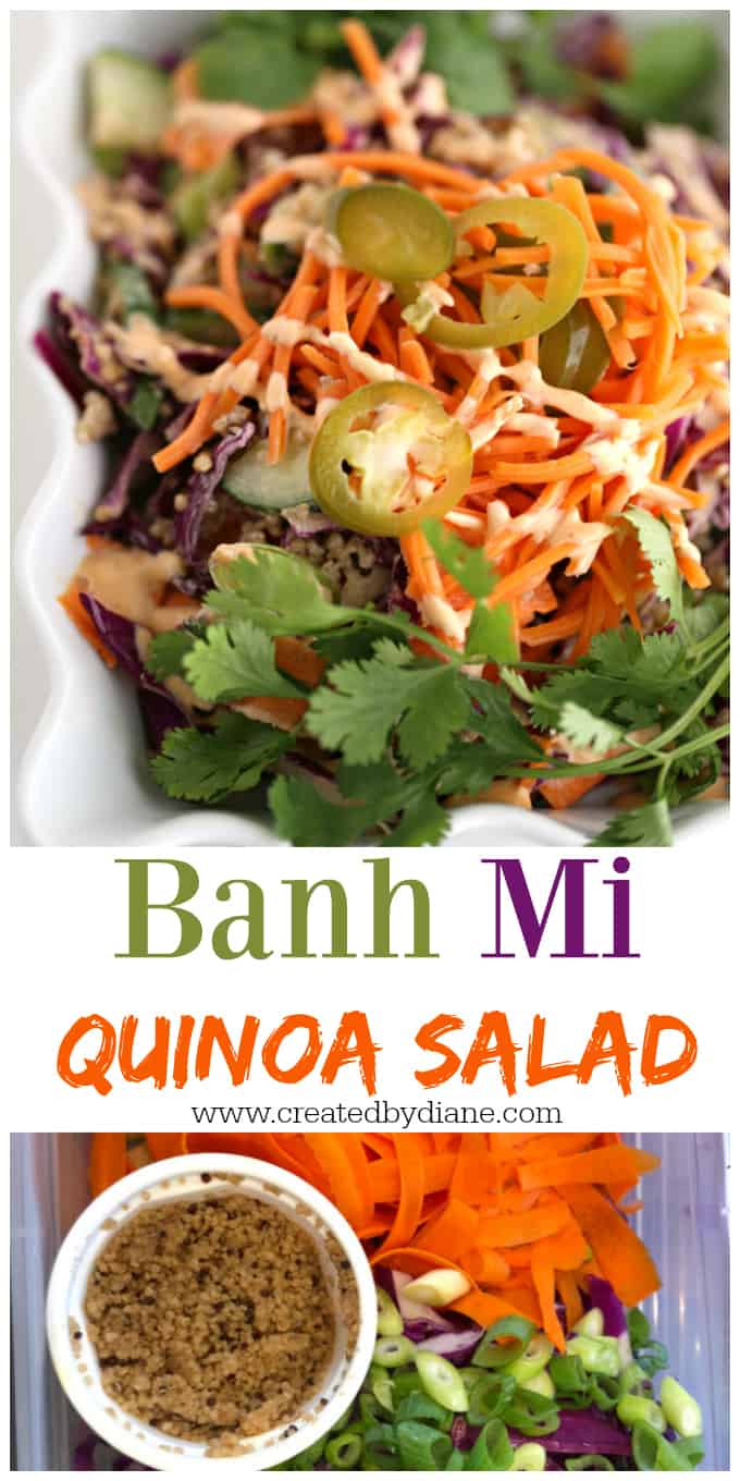 banh mi quinoa salad recipe www.createdbydiane.com