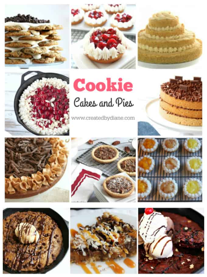 cookie cakes and pies from www.createdbydiane.com