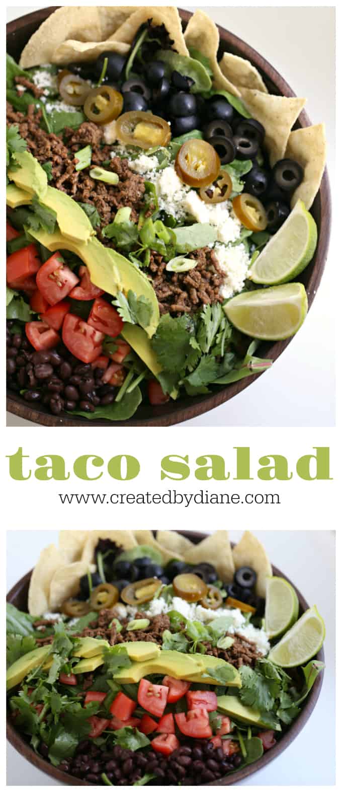 taco salad recipe www.createdbydiane.com