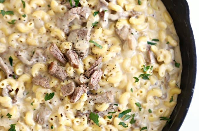 Cheesesteak Mac and Cheese www.createdbydiane.com