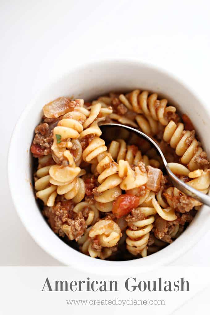 American Goulash Recipe www.createdbydiane.com