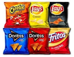 individual chips to give out for halloween fruit-lay doritos