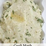 Cauliflower Mash- low carb mashed potato option www.createdbydiane.com