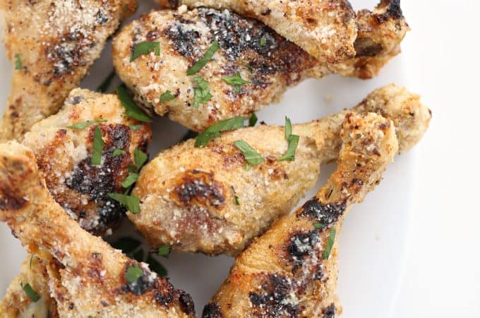 Garlic Parmesan Chicken Legs createdbydiane.com