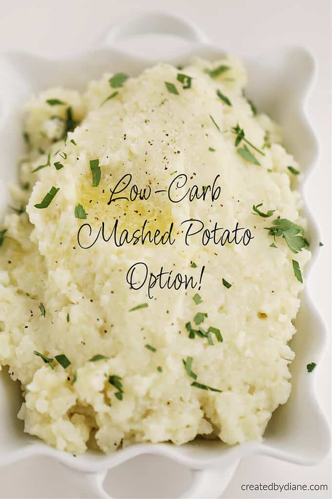 low carb mashed potaot option createdbydiane.com