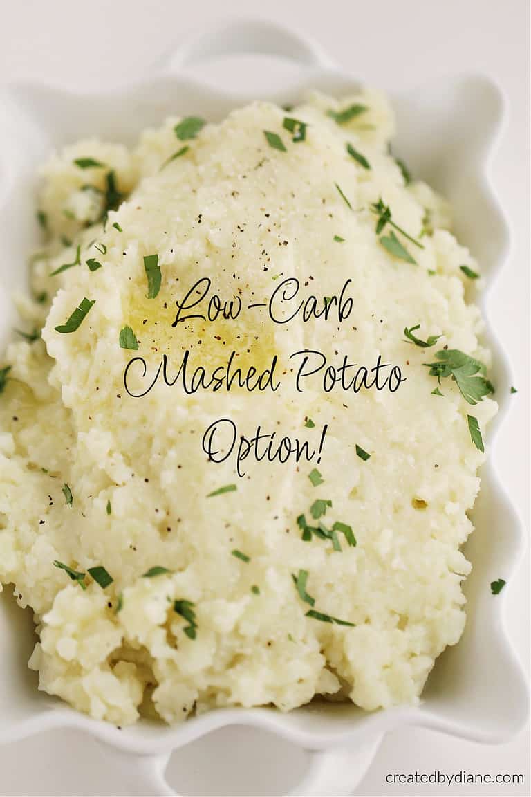 Cauliflower Mash-low carb mashed potato option