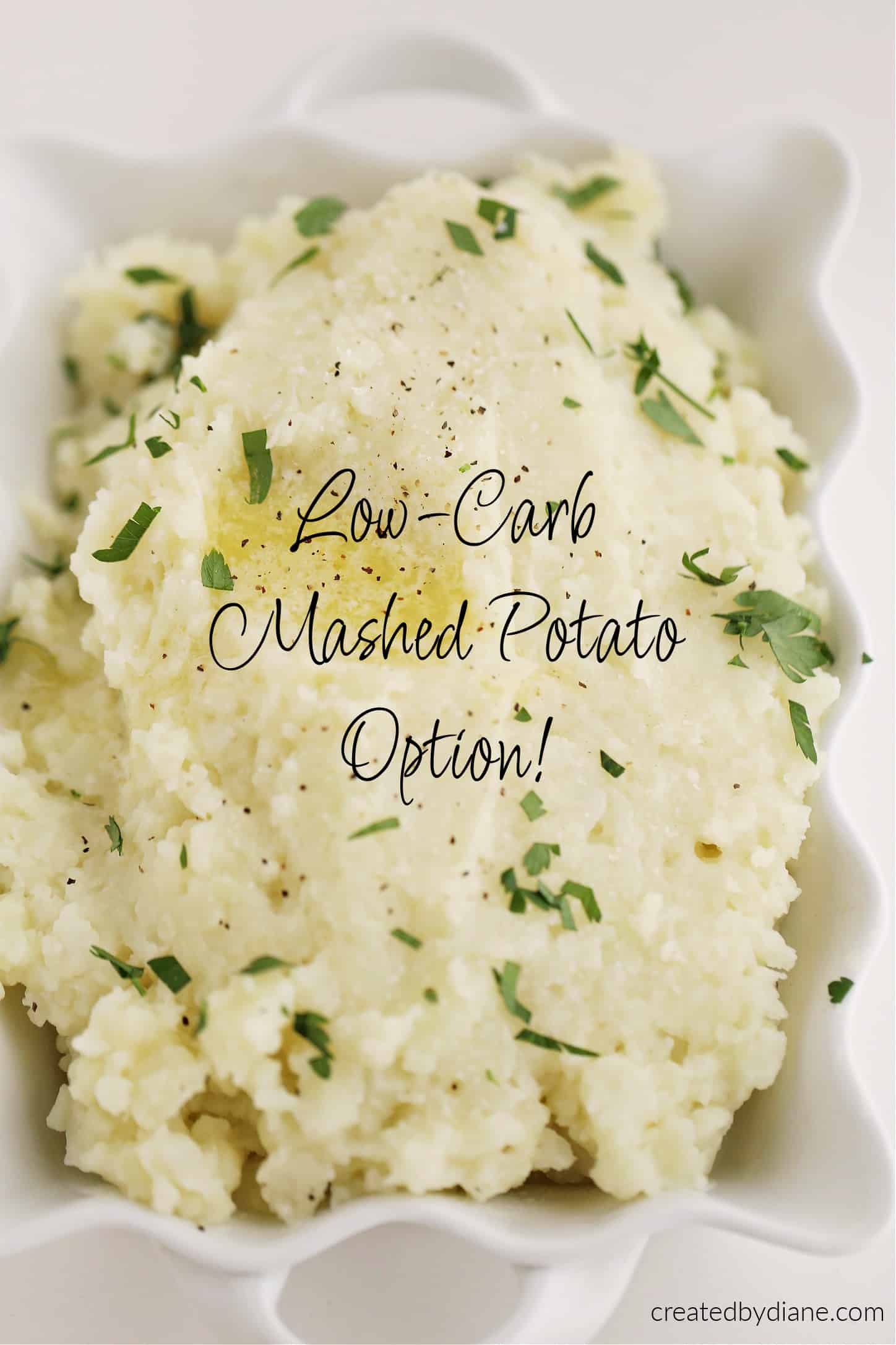 Cauliflower Mash-low carb mashed potato option