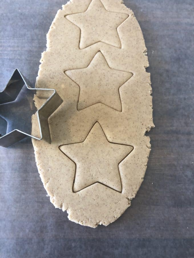 rolled cookies, cut out cookies, star cookie cutter